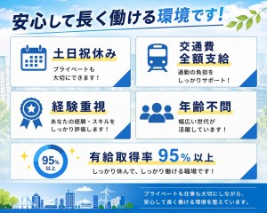 環境プラント制御設計／土日祝休み／経験重視で積極中！