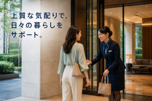 ホテル経験が活かせる高級マンションコンシェルジュ／日勤のみ