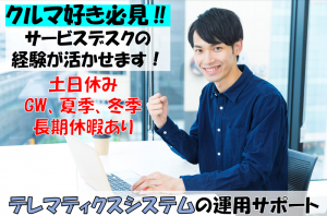 自動車システムの運用サポート／技人国の求人