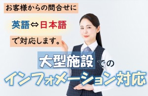 インフォメーションでの英語通訳／技人国の求人