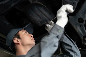自動車の整備士