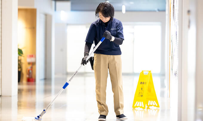 床の清掃