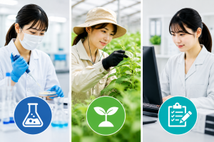 大手グループ会社で農薬の研究開発