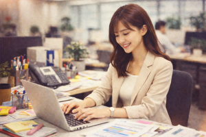 一般事務/データ入力/正社員登用有/実働7.5h/安定収入