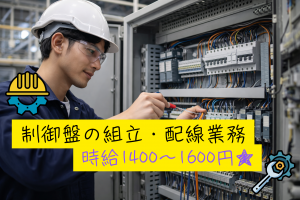 ラベル貼付・ネジ締め／日勤・土日祝休／未経験OK／シニア活躍中