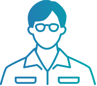 中途入社の男性アイコン