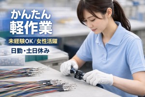日勤・土日休み／軽量ケーブルハーネスの仕分け・組立