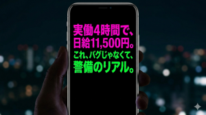 早上がりで日給保障／タイパばつぐん／★交通誘導警備員★