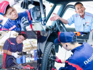 車の販売や点検整備等のご案内スタッフ