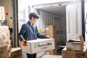 得意先納入業務用食品（常温品、チルド品、冷凍品）の配送業務です