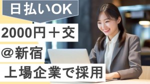 大手上場IT企業で採用業務＠新宿