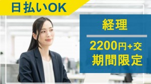 期間限定／通販企業で仕訳入力メインの経理