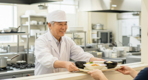 住み込みで寮の管理人と調理／土日祝休み_01