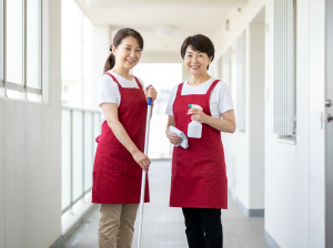 社員寮の清掃スタッフ