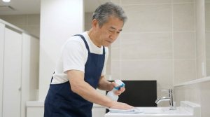 社員寮の清掃スタッフ
