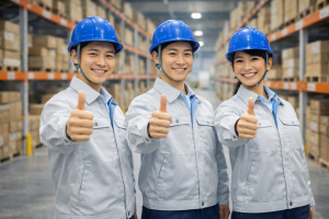 物流倉庫フォークリフト／正社員／未経験OK／年間休日120日