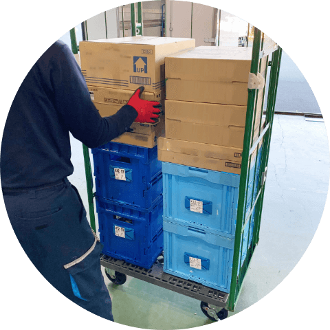 積込商品のピッキング