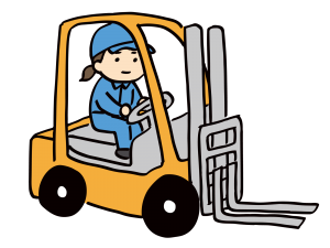 夕方からの倉庫内フォークリフト作業