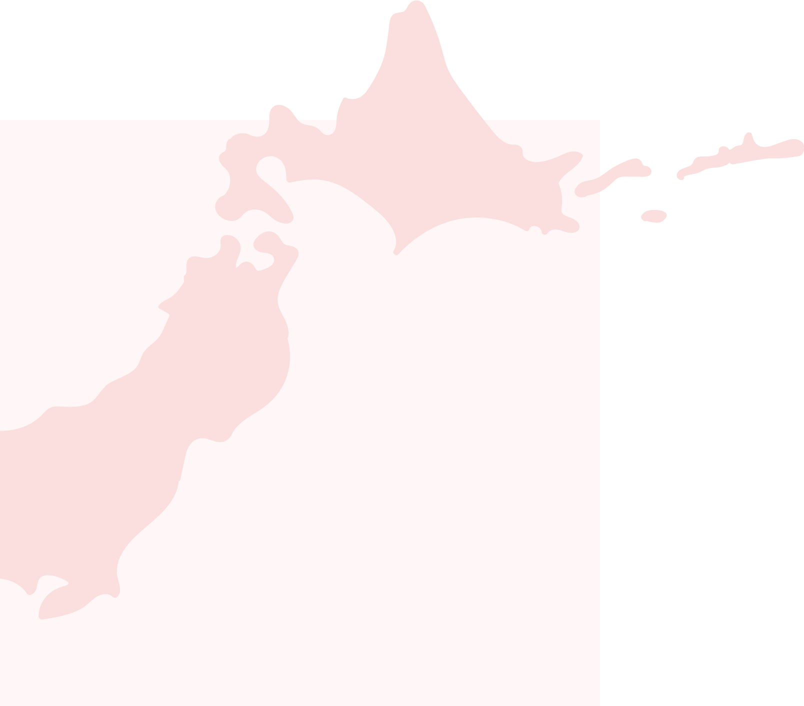 東日本の地図